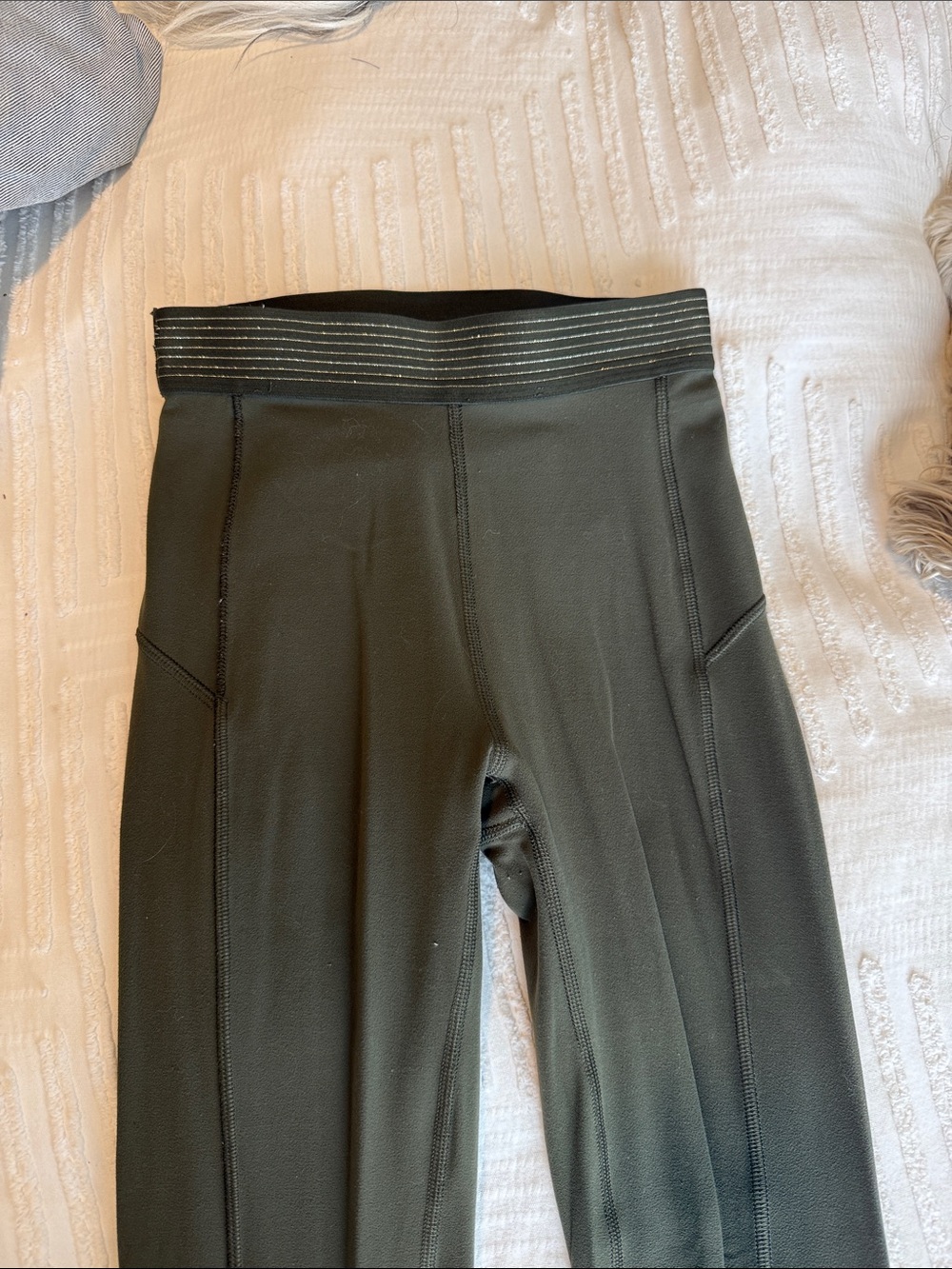 Lululemon Special Edition Gold Active Olive Green Leggings